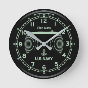 U.S. NAVY Uhrenimitation Runde Wanduhr