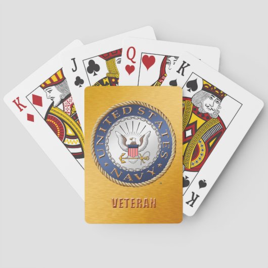U.S. Navy Veteran Bicycle Playing Cards Spielkarten (Rückseite)