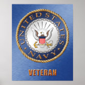 U.S. Navy Veteran Poster (Vorne)