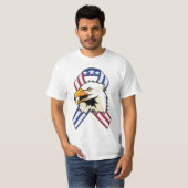 U.S. Patriotische Eagle-Flagge T-Shirt (Vorne ganz)