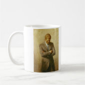 U.S. Präsident John F. Kennedy durch Aaron Shikler Kaffeetasse (Links)