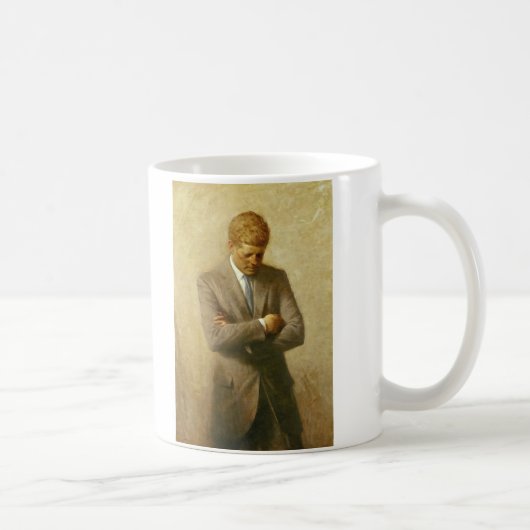 U.S. Präsident John F. Kennedy durch Aaron Shikler Kaffeetasse (Rechts)