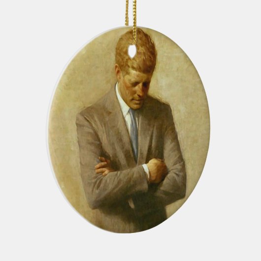 U.S. Präsident John F. Kennedy durch Aaron Shikler Keramikornament (Rechts)