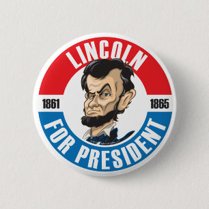 U.S. Präsidenten Campaign Button: #16 Lincoln Button