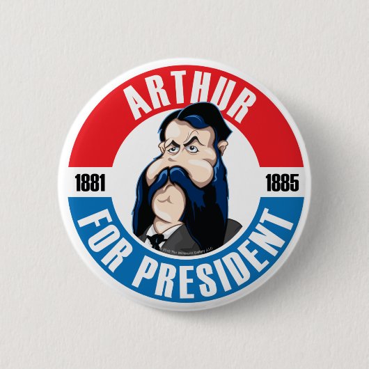 U.S. Präsidenten Campaign Button: #21 Arthur Button (Vorderseite)
