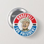 U.S. Präsidenten Campaign Button: #26 Roosevelt Button (Vorne & Hinten)