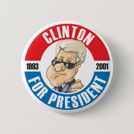 U.S. Präsidenten Campaign Button: #42 Bill Clinton Button (Vorderseite)