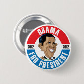 U.S. Präsidenten Campaign Button: #44 Obama Button (Vorne & Hinten)