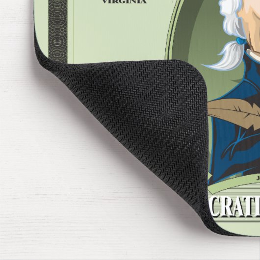 U.S. Präsidenten Mousepad: #3 Thomas Jefferson Mousepad (Ecke)