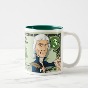 U.S. Präsidenten Mug Collection: #3 Jefferson Zweifarbige Tasse