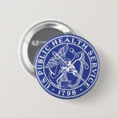 U.S. Public Health Service Button (Vorne & Hinten)