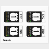 U.S. Route 1 Rechteckiger Aufkleber (Blatt)