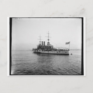 U.S.S. Alabama Schlachtschiff c1902 Vintage Postkarte