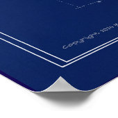 U.S.S. Juneau Blueprint Poster (Ecke)