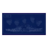 U.S.S. Juneau Blueprint Poster (Vorderseite)