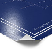 U.S.S. The Sullivans Fine Art Blueprint Fotodruck (Ecke)