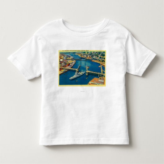 U.S. Schlachtschiff, das durch Portland Kleinkind T-shirt (Vorderseite)