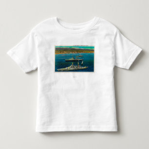 U.S. Schlachtschiffe verankert in Long Beach Kleinkind T-shirt