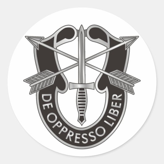 U.S. Special Forces Crest Runder Aufkleber (Vorderseite)