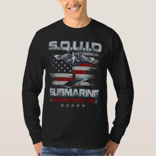 U S U-Boot Service Veteran U-Boot U.S. Flagge T-Shirt