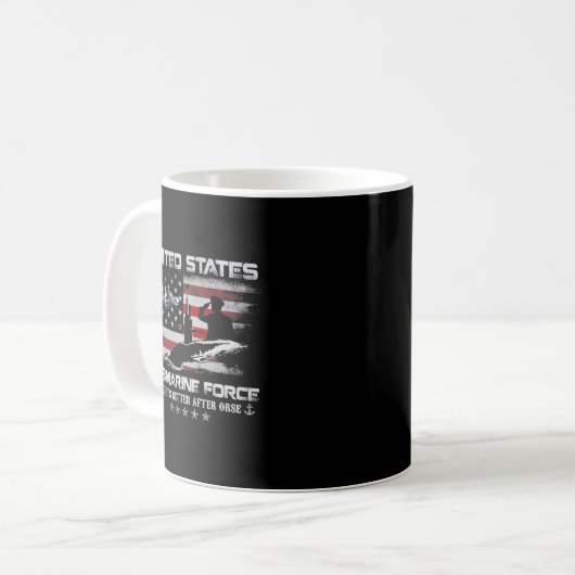 U.S. U. Force Veteran Es bekommt bessere Flagge VI Kaffeetasse (Vorderseite Links)
