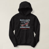 U.S U.S. U-Boot Service Veteran U.S. Flag Hoodie (Design vorne)