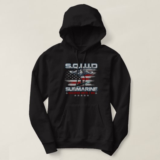 U.S U.S. U-Boot Service Veteran U.S. Flag Hoodie (Design vorne)