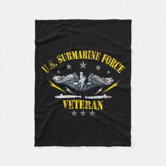 U.S. U. U. Forces Veterans Day Silent Service Fleecedecke (Vorderseite)