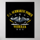 U.S. U. U. Forces Veterans Day Silent Service Poster (Vorne)