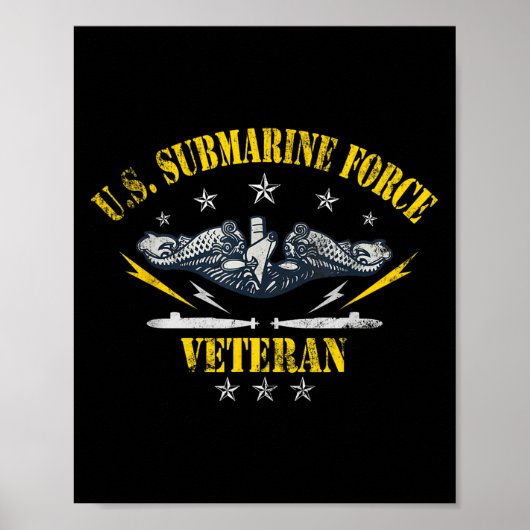 U.S. U. U. Forces Veterans Day Silent Service Poster (Vorne)