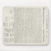 U.S. Unabhängigkeitserklärung Mousepad (Vorne)