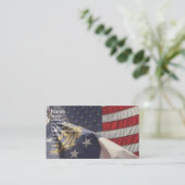 U.S. und Georgia kennzeichnet Visitenkarte (Stehend Vorderseite)