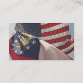 U.S. und Georgia kennzeichnet Visitenkarte (Rückseite)