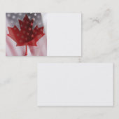 U.S. und Kanada kennzeichnet Visitenkarte (Vorne/Hinten)