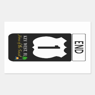 U.S. Verkehrsschild des Weg-1 Rechteckiger Aufkleber