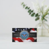 U.S. Verteidigungsministerium (DOD) Emblem [3D] Visitenkarte (Stehend Vorderseite)