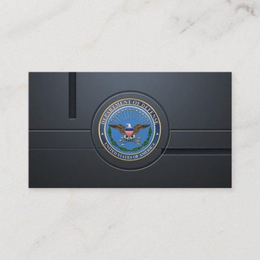 U.S. Verteidigungsministerium (DOD) Emblem [3D] Visitenkarte (Vorderseite)