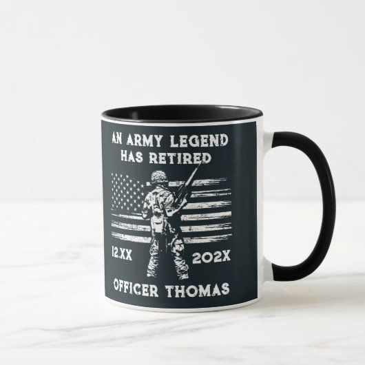 U.S. VETERAN Geschenk personalisiert Legend ist in Tasse (Rechts)