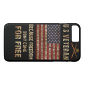 U.S. Veteran iphone Fall Case-Mate iPhone Hülle (Rückseite (Horizontal))