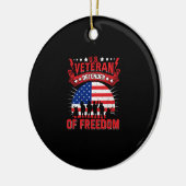 u.s. Veteran Verteidiger der Freiheit Keramik Ornament (Links)