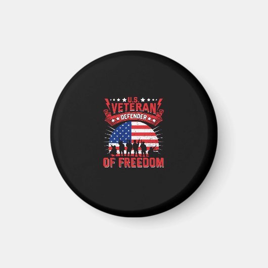 u.s. Veteran Verteidiger der Freiheit Magnet (Vorne)