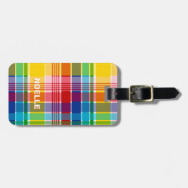 U.S. Virgin Islands Flag, Madras Gepäckanhänger