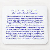 !!! U schaffen Unabhängigkeitserklärung Mousepad (Vorne)