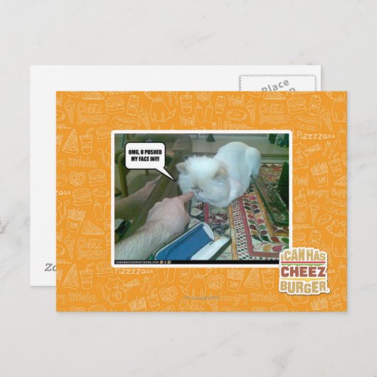 U stieß mir ins Gesicht! Postkarte (Vorne/Hinten)