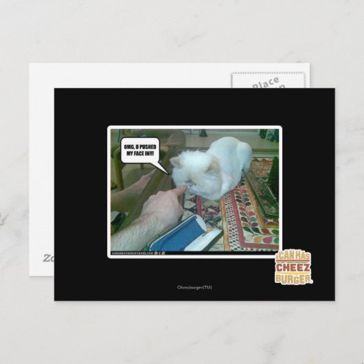 U stieß mir ins Gesicht! Postkarte (Vorne/Hinten)