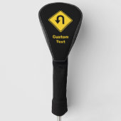 U-Turn-Sign Golf Headcover (Vorderseite)