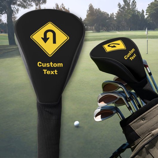U-Turn-Sign Golf Headcover