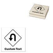 U-Turn-Sign Gummistempel (Stempel)