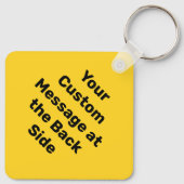 U-Turn Sign Schlüsselanhänger (Rückseite)