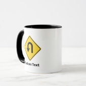 U-Turn-Sign Tasse (Vorderseite Links)